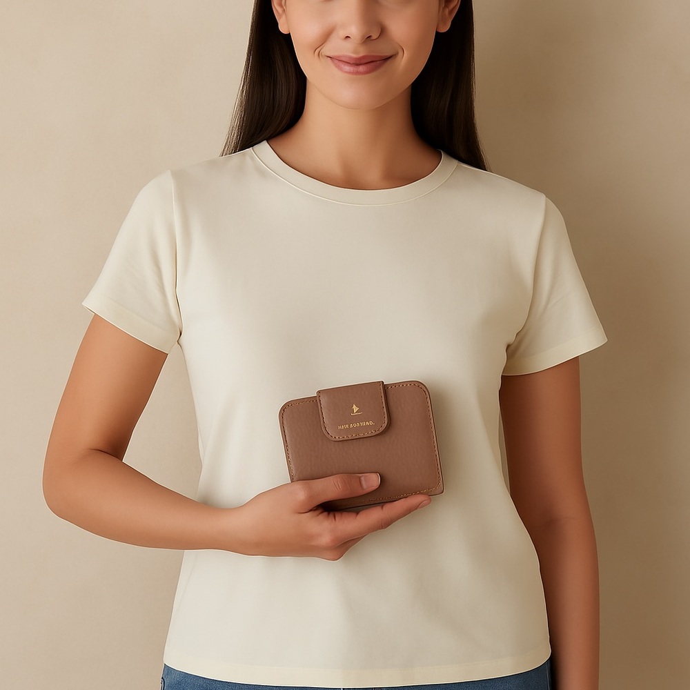 Nanette Lepore Brown Bifold Wallet Sophisticated Design